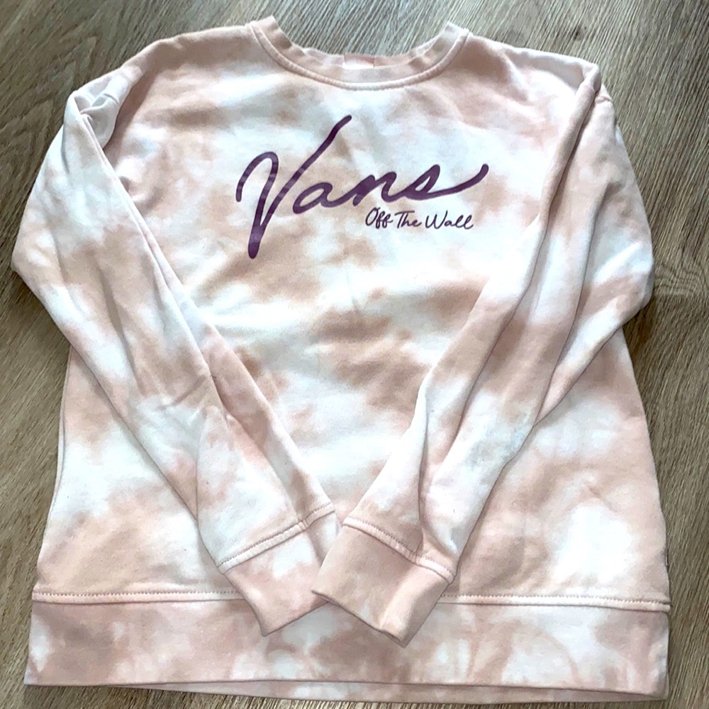 Womens Tie Dye Vans Crewneck